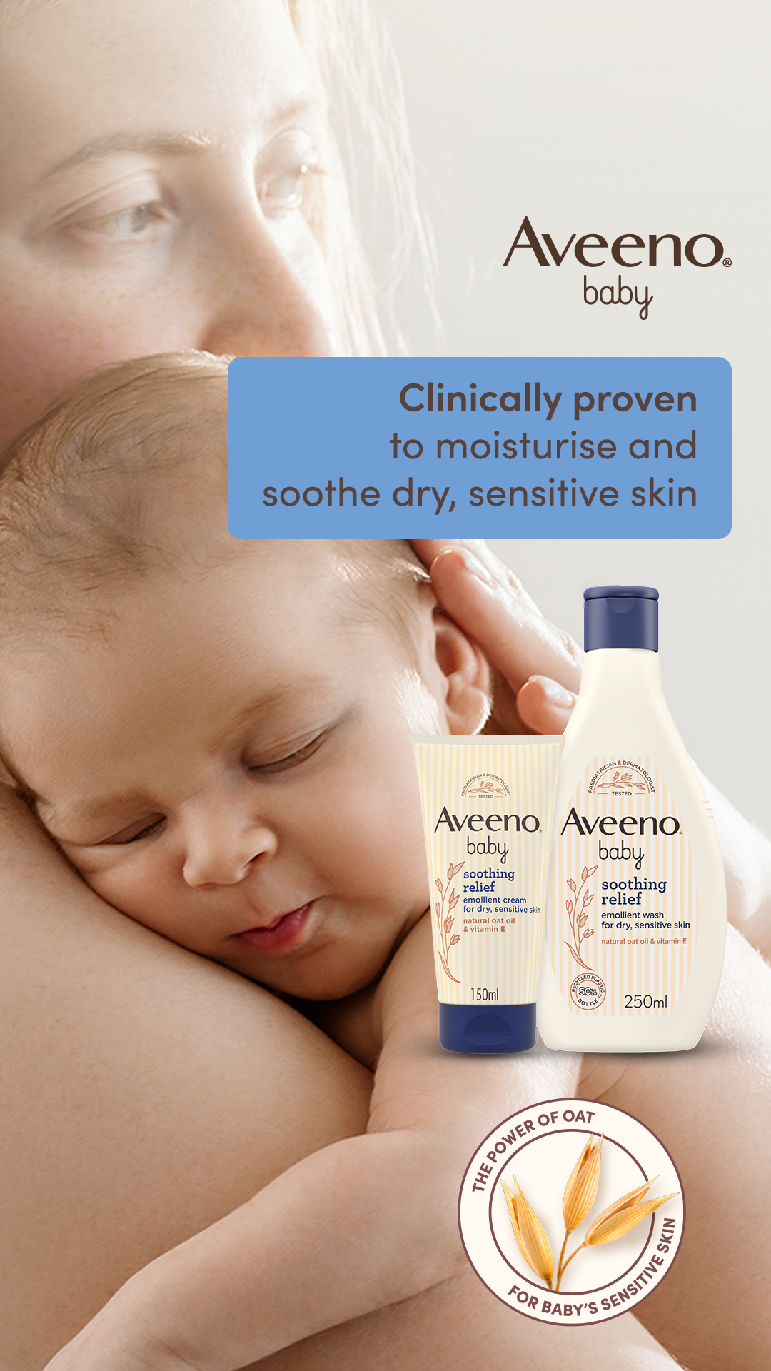 Aveeno Baby UK & Ireland Facebook ad from Jun 2, 2026