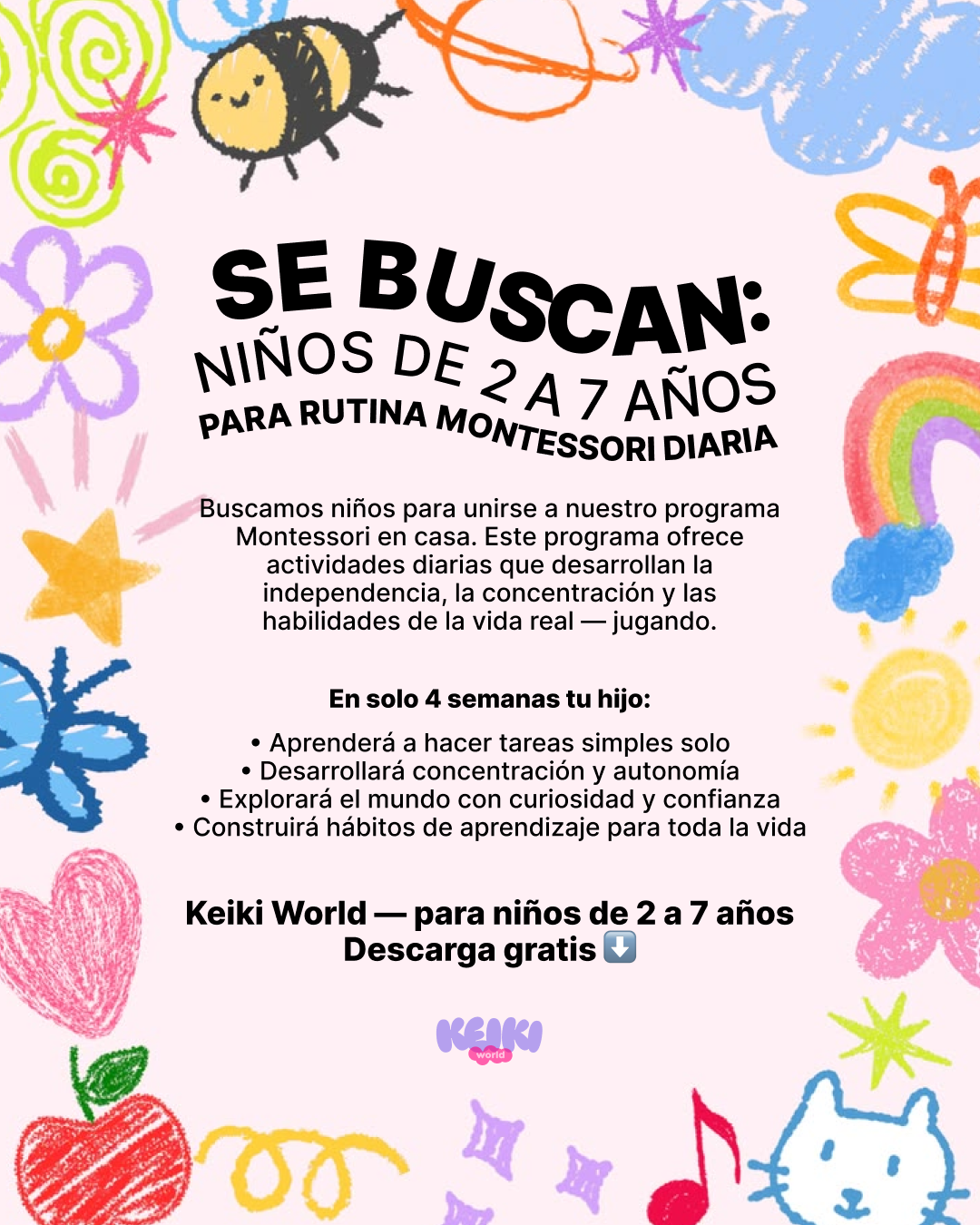 Educación de la primera infancia Facebook ad: La app #1 para niños