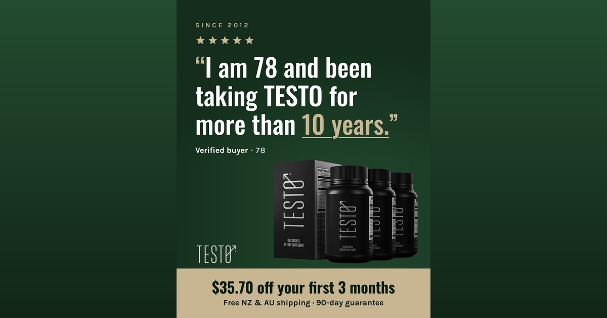 TESTO Facebook ad: $35.70 off your first 3 months