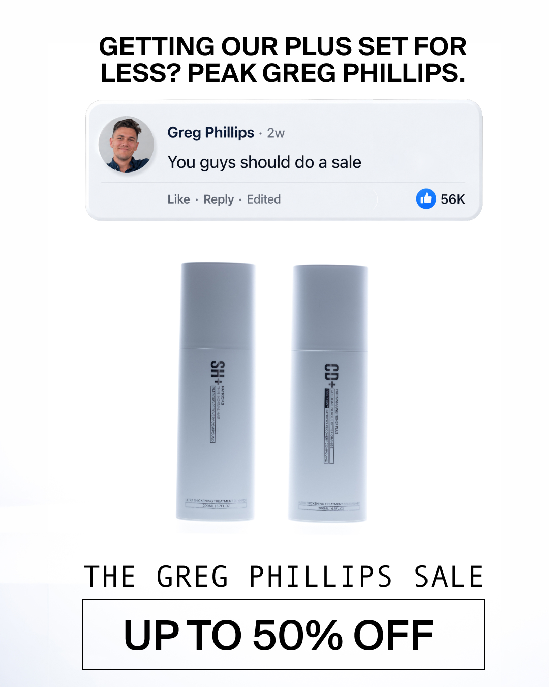 PATRICKS Facebook ad