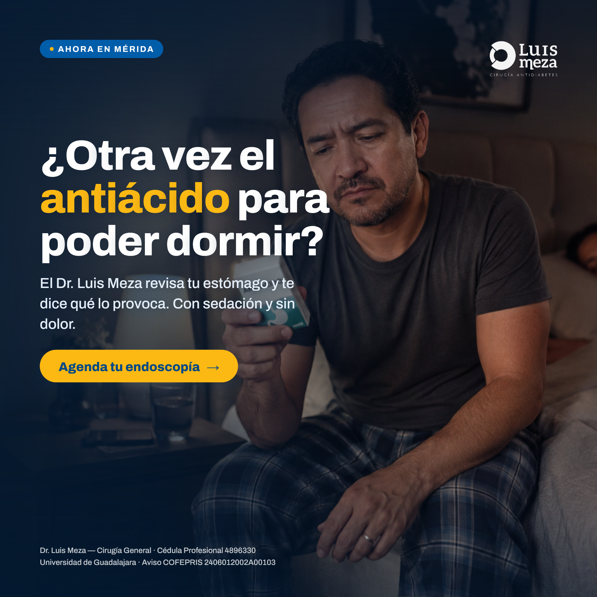 Dr. Luis Meza - Cirugía antidiabetes Facebook ad: Revísalo a tiempo, ahora en Mérida
