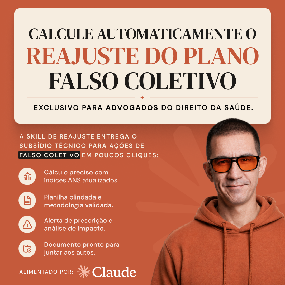 Elton Fernandes - Advocacia Especializada em Saúde Facebook ad: Claude Skill - Summit Direito da Saúde