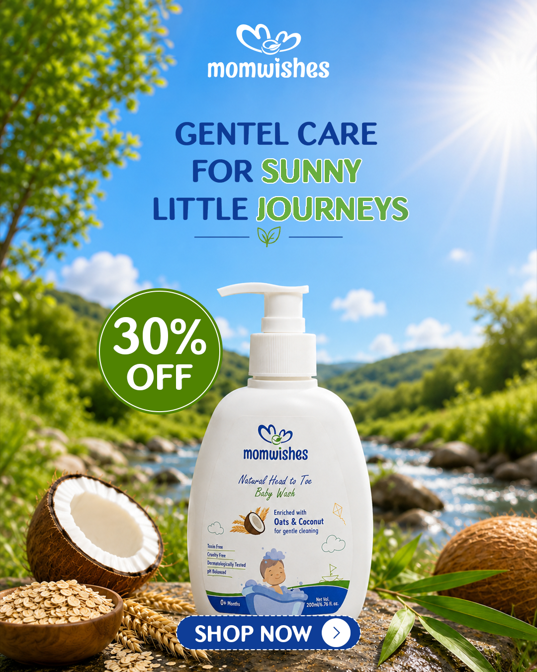 MomWishes Facebook ad: Get 30% OFF combo