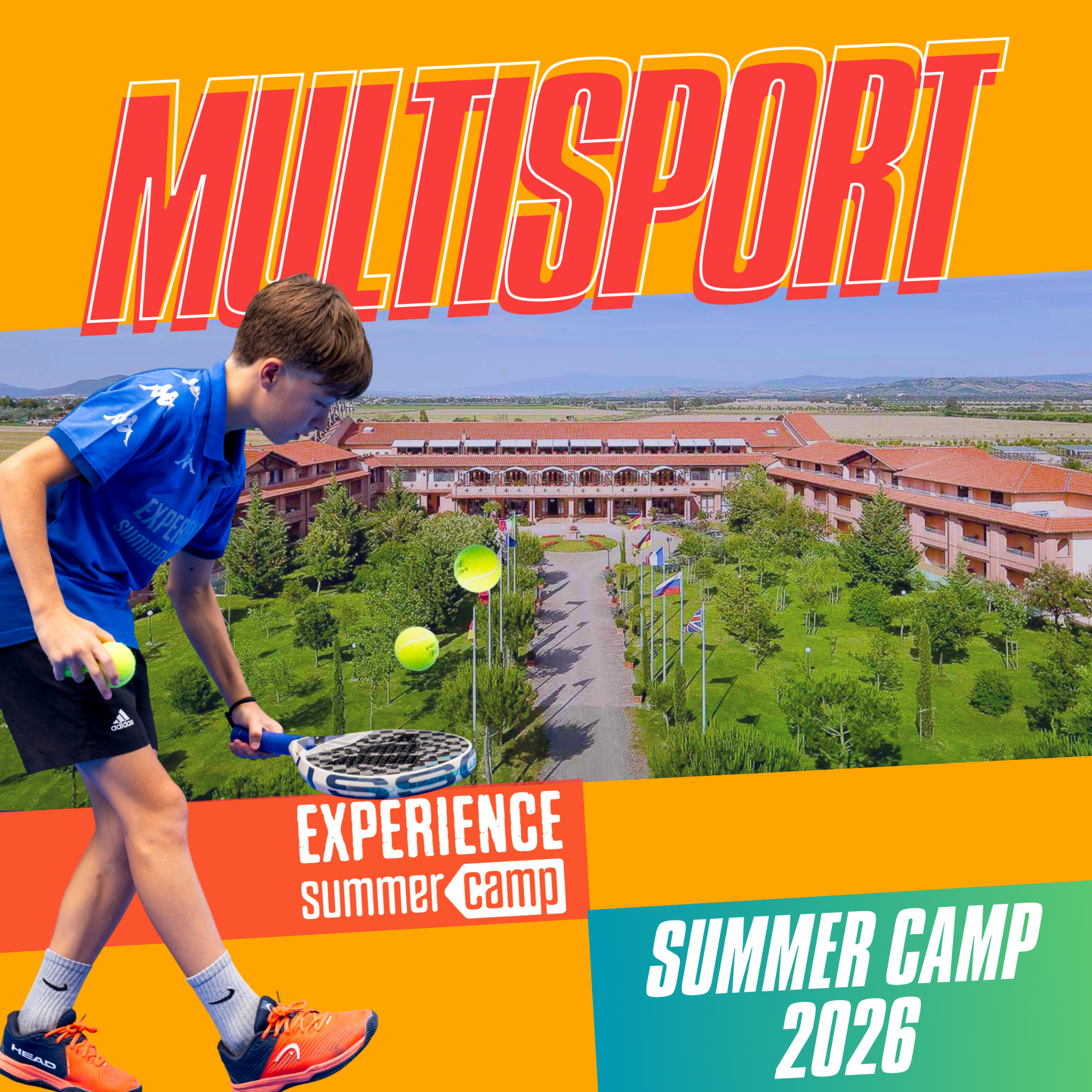 Experience Summer Camp Facebook ad: Un’estate fatta di sport, amicizie e momenti che…
