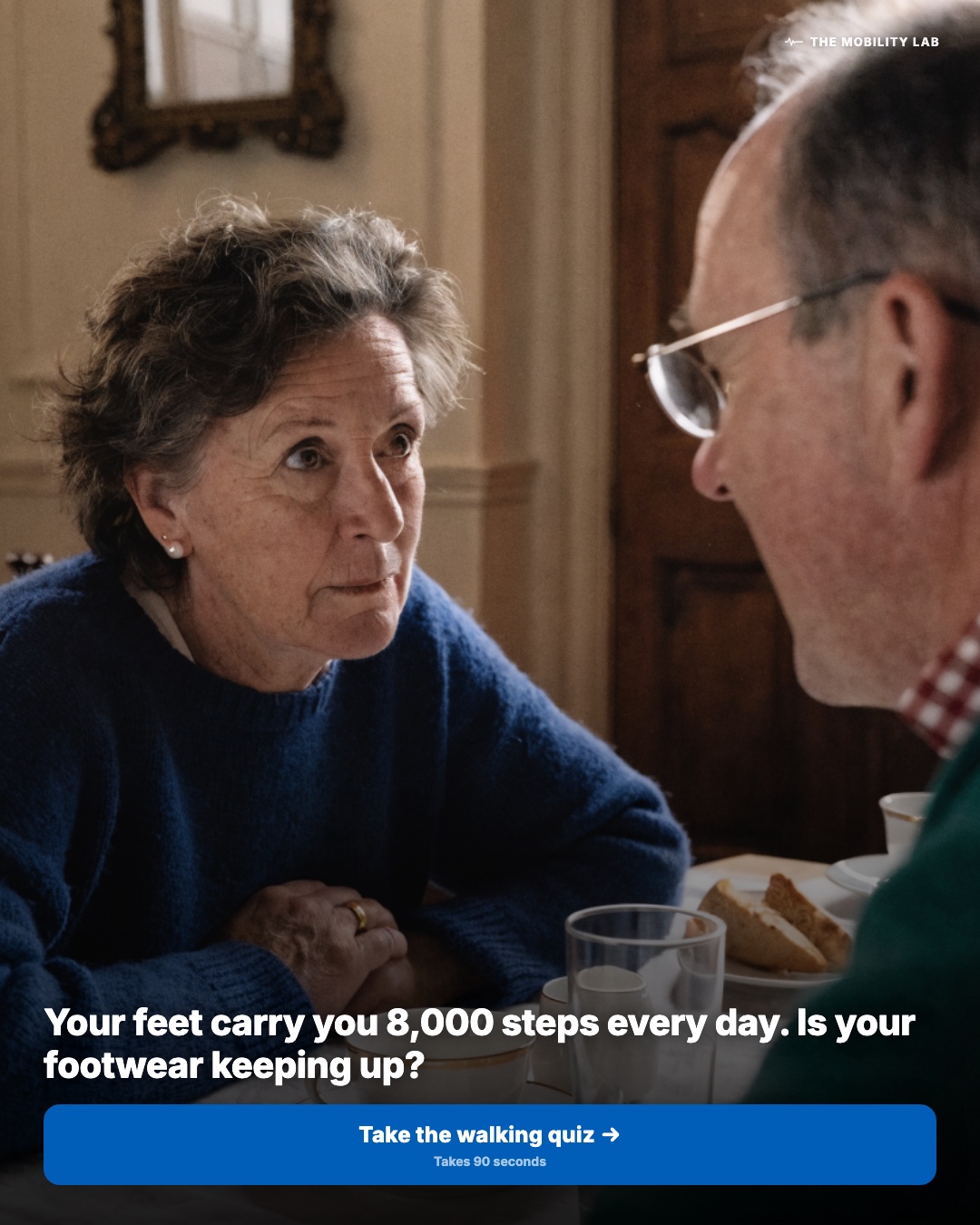The Mobility Lab Facebook ad: Take the walking quiz