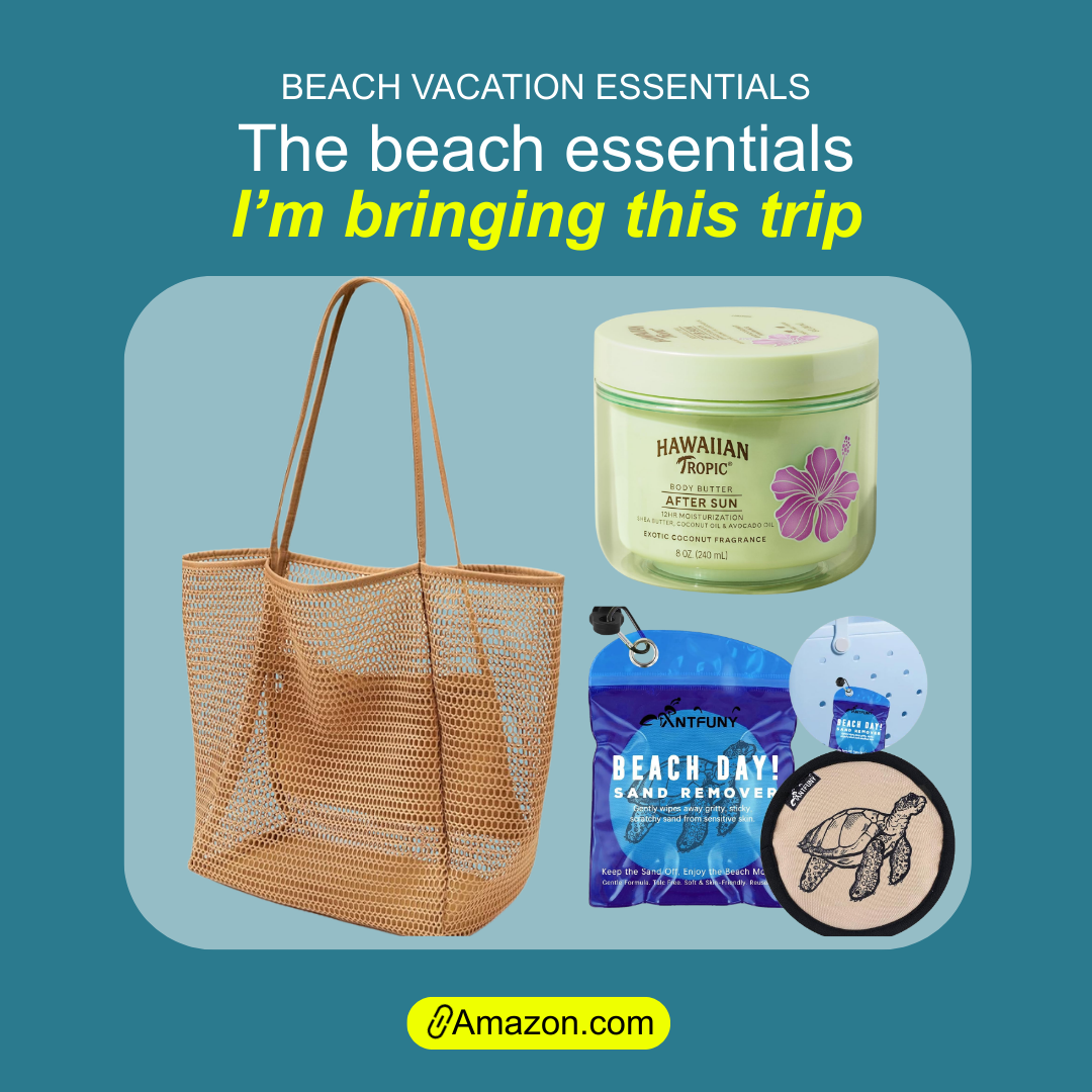 Add-To-Cart Deals Facebook ad: Check Beach Vacation Essentials We’d Choose First