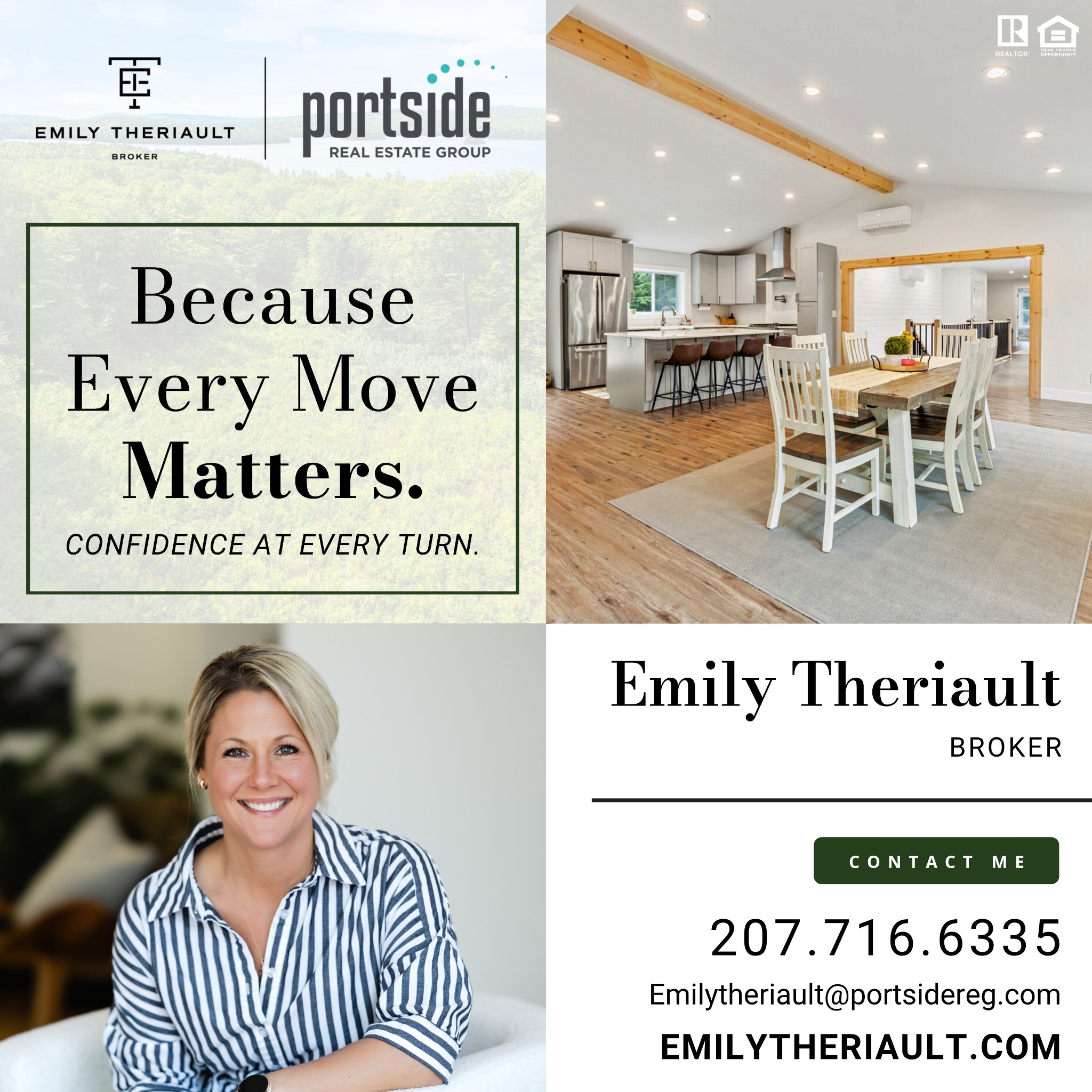 Emily Theriault Maine Realtor Facebook ad