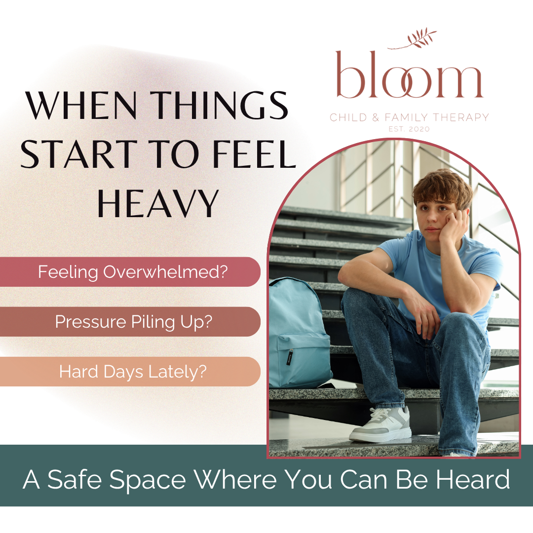 Bloom Child & Family Therapy Facebook ad: Sometimes it’s hard to explain what’s going on…