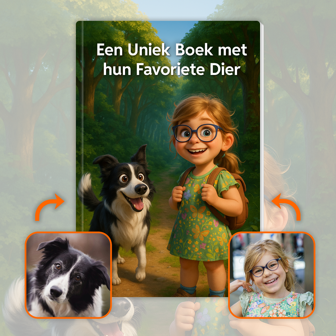 Magisch Kinderboek Facebook ad: Jouw Kind & Huisdier in 1 Boek!