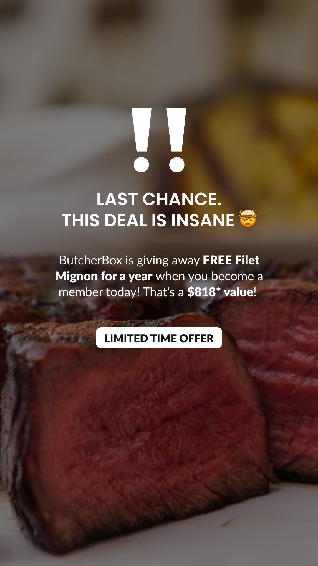 ButcherBox Facebook ad