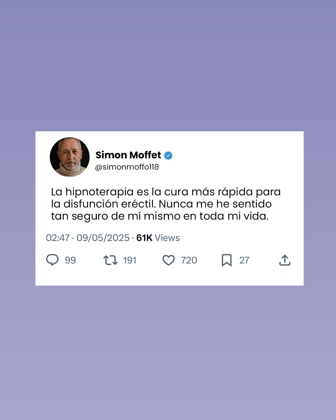 Hypnotherapist - Dr. Edward Miller Facebook ad