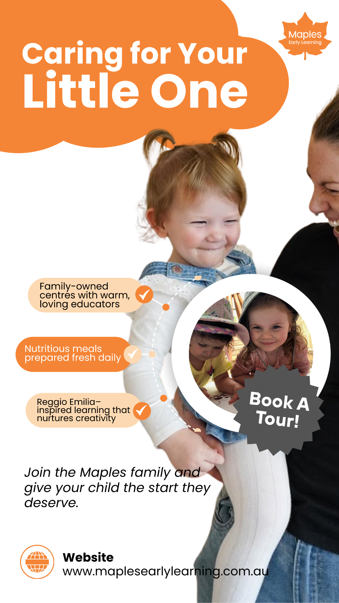 Maples Early Learning Facebook ad