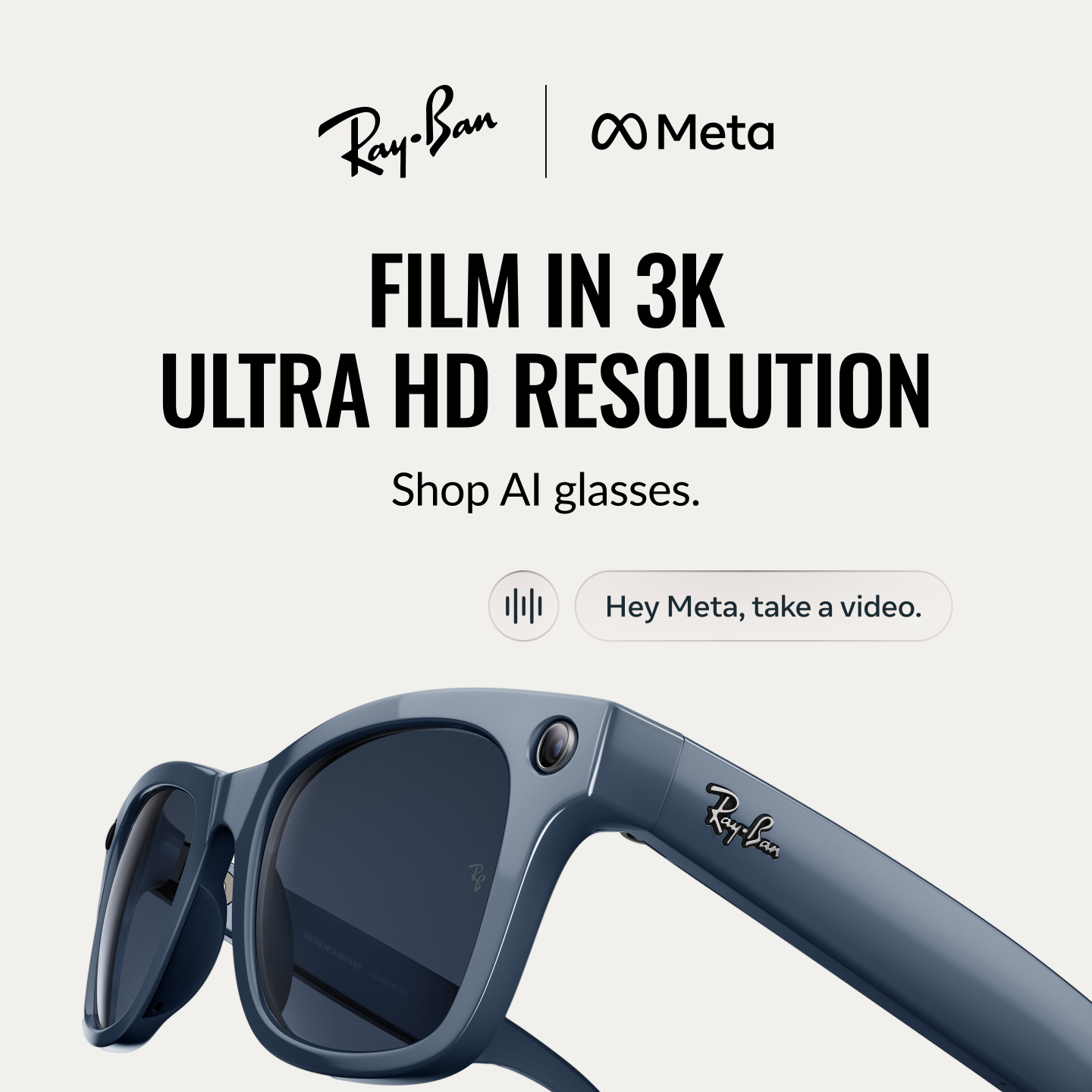 Ray-Ban Meta Facebook ad