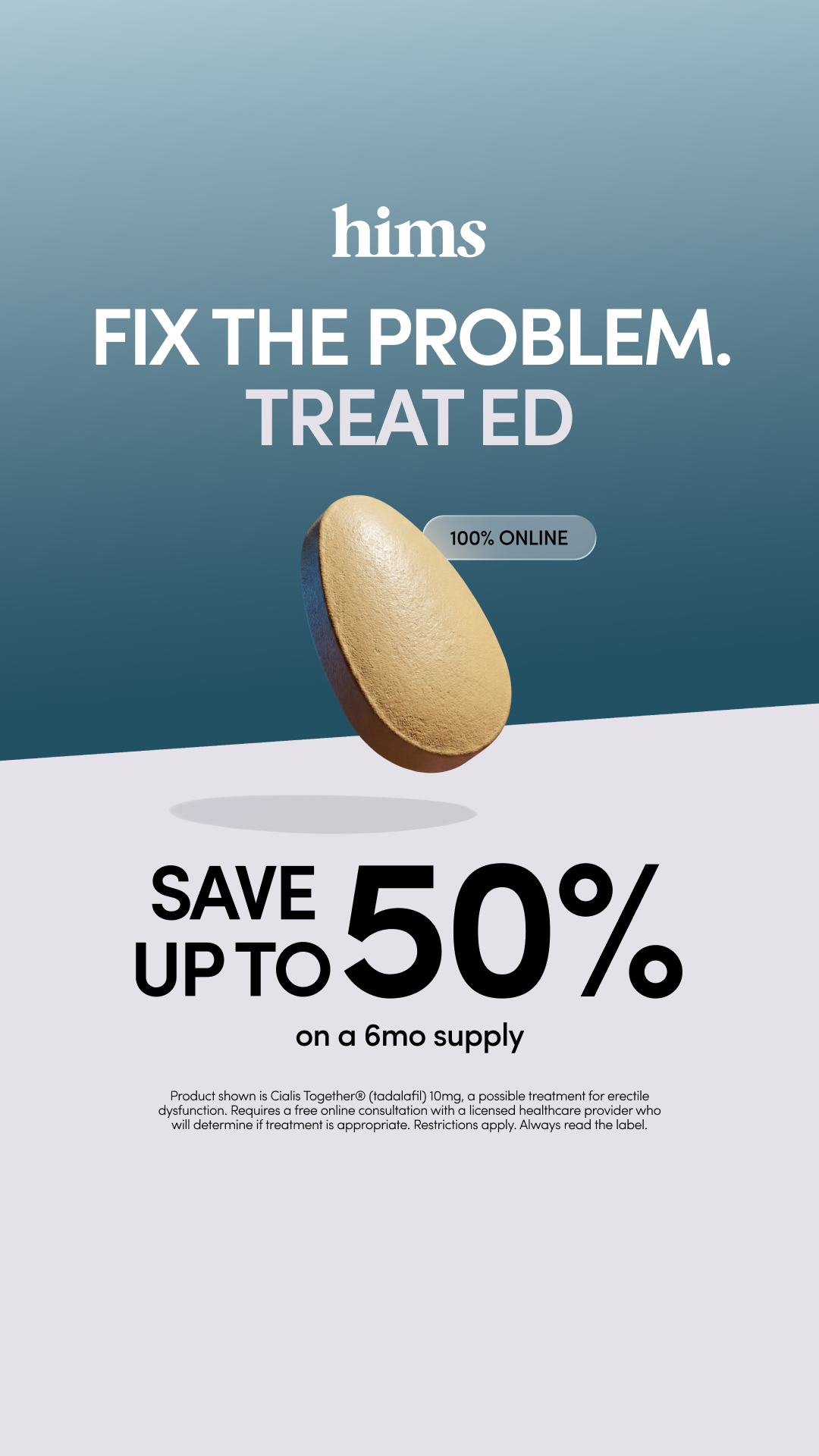 hims Facebook ad