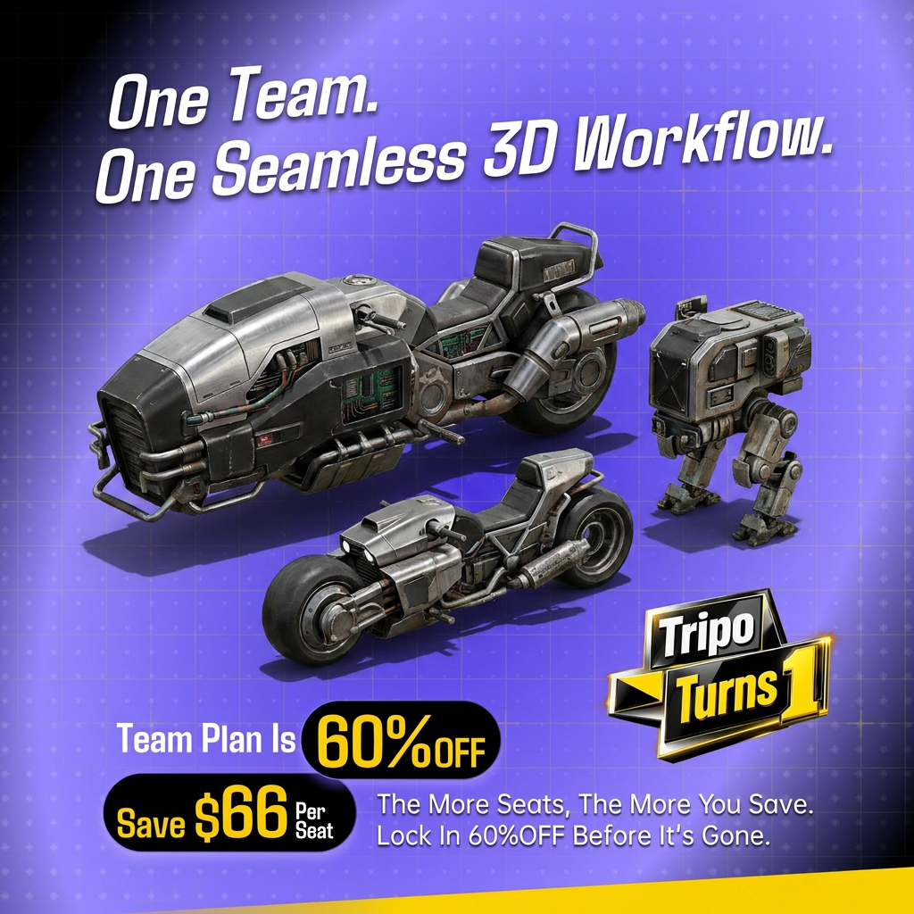 Tripo3D Facebook ad