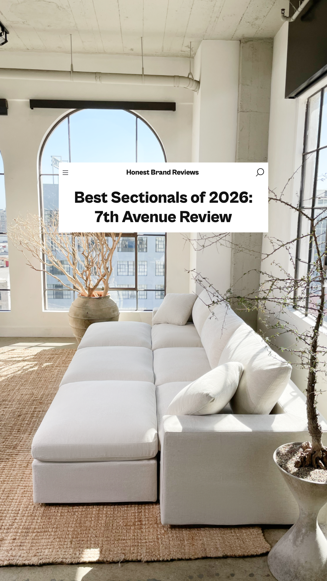 Honest Brand Reviews Facebook ad: The World's Greatest Modular Sofa