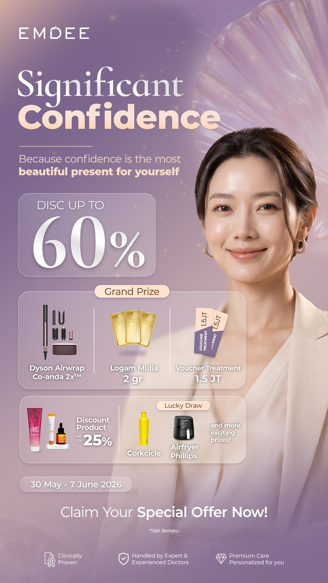 The Emdee Clinic Facebook ad