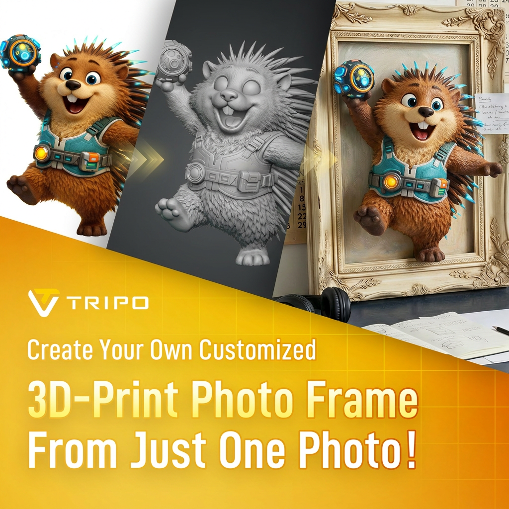 Tripo 3D Facebook ad