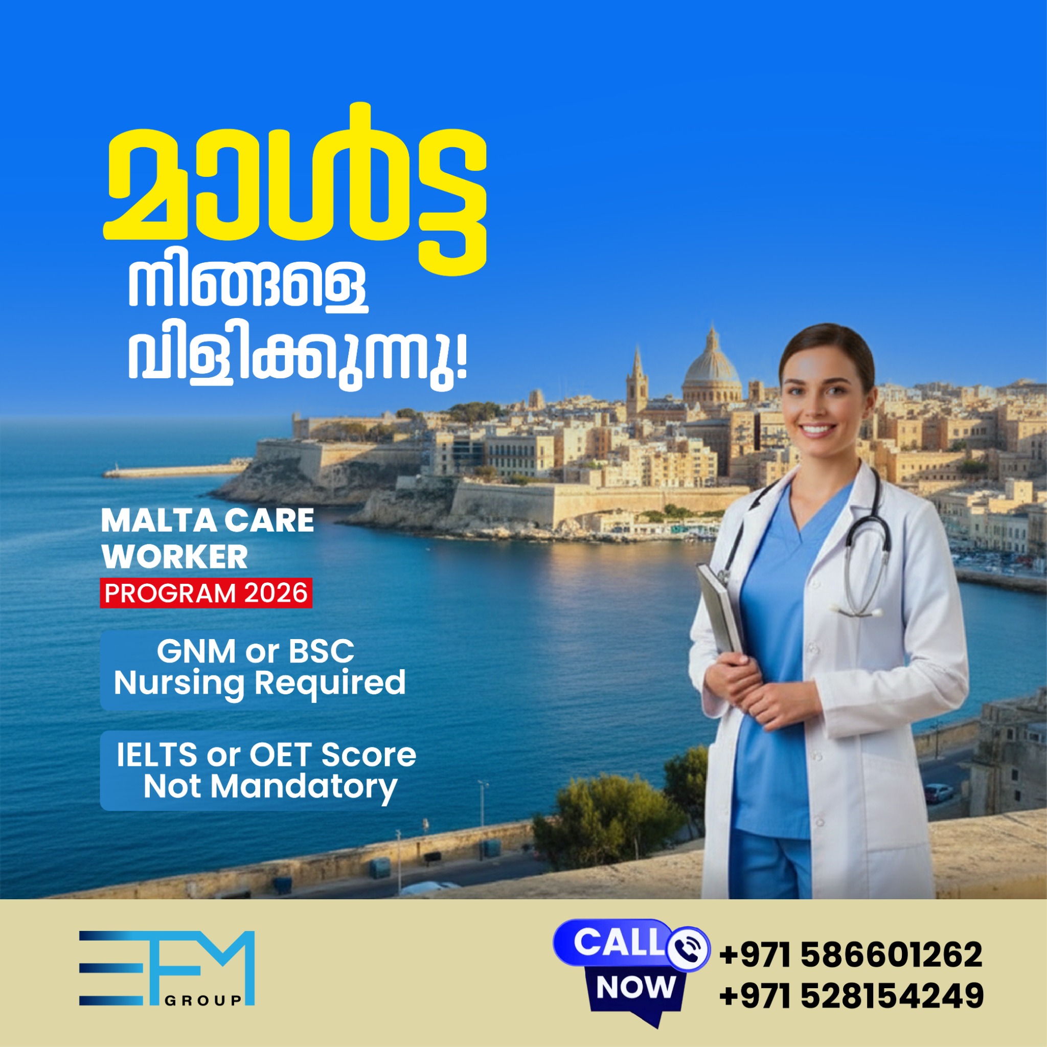 Malta - Europe Nursing Opportunities  Facebook ad