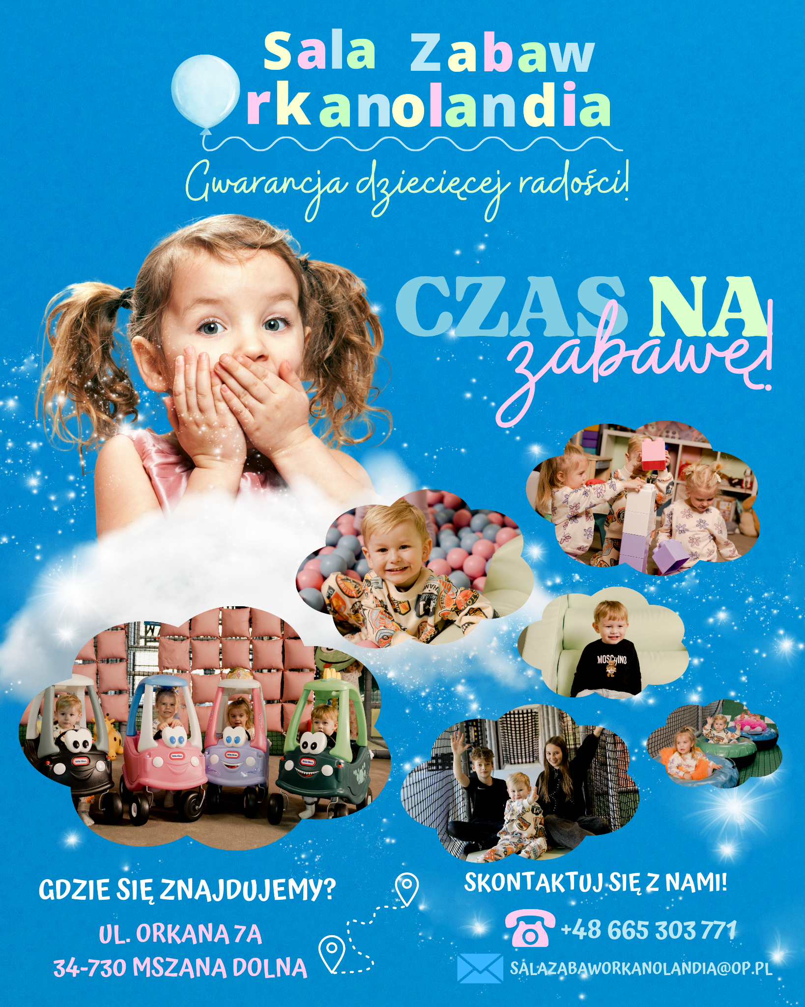 Sala Zabaw Orkanolandia Facebook ad: Sala Zabaw Orkanolandia to miejsce pełne zabawy, śmiechu…