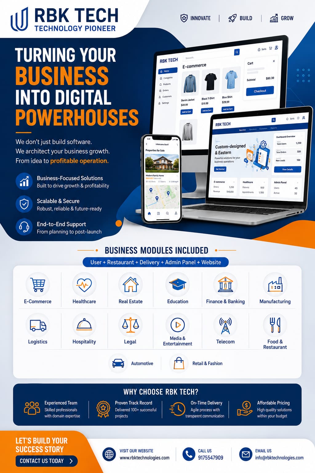 RBK Technologies Limited Facebook ad: Turn Your Business Into a Digital Powerhouse