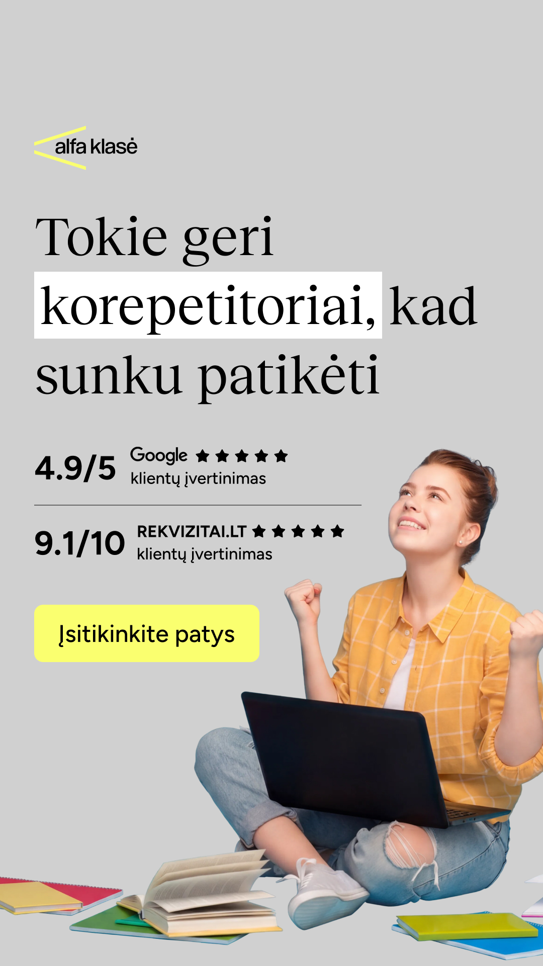 Alfa Klasė Facebook ad