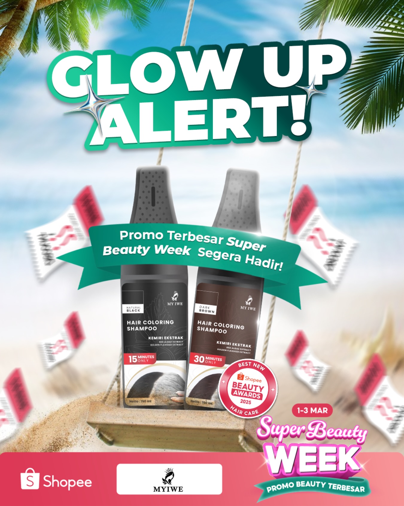Myiwe Hair Coloring Shampoo Facebook ad