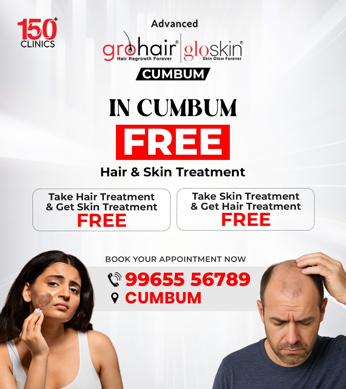 Advanced GroHair & GloSkin Cumbum Facebook ad from Mar 24, 2026