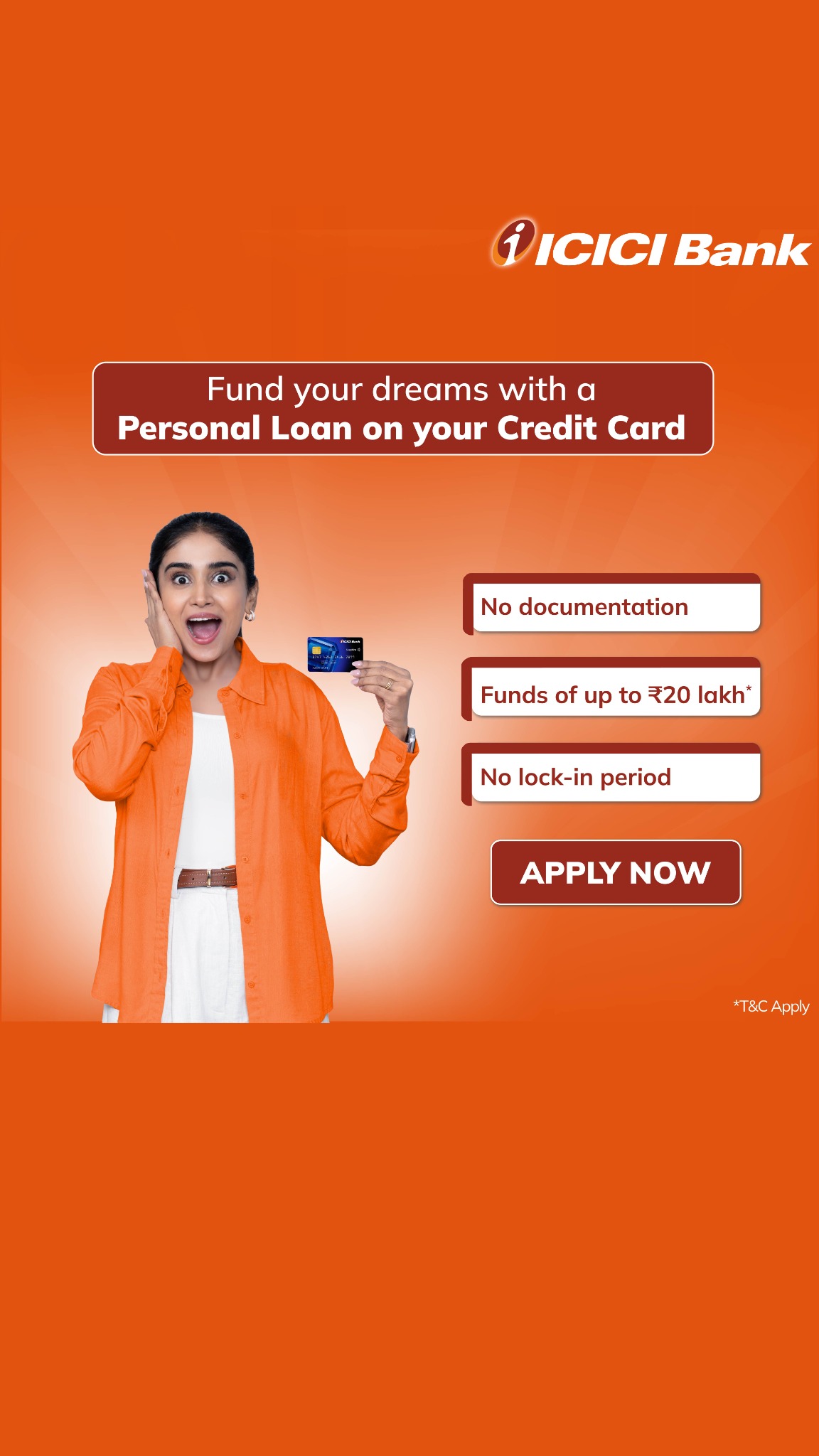 ICICI Bank Credit Cards Facebook ad