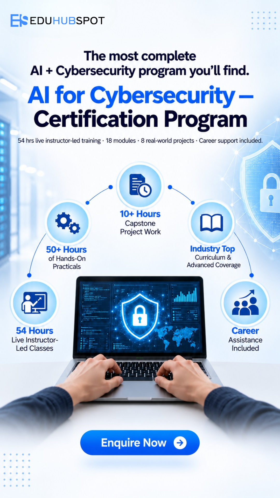 Eduhubspot Facebook ad: The Most Complete AI + Security Program