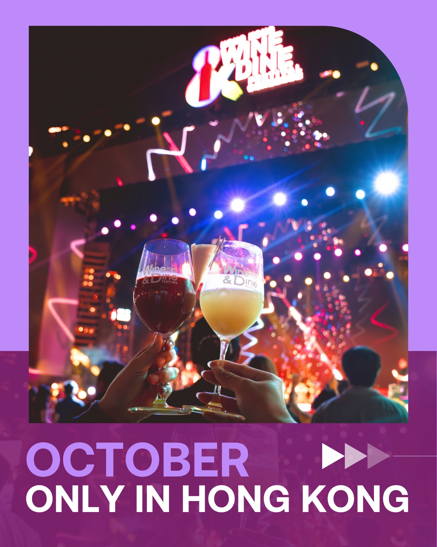 Discover Hong Kong Facebook ad: October puts Hong Kong in the global spotlight!