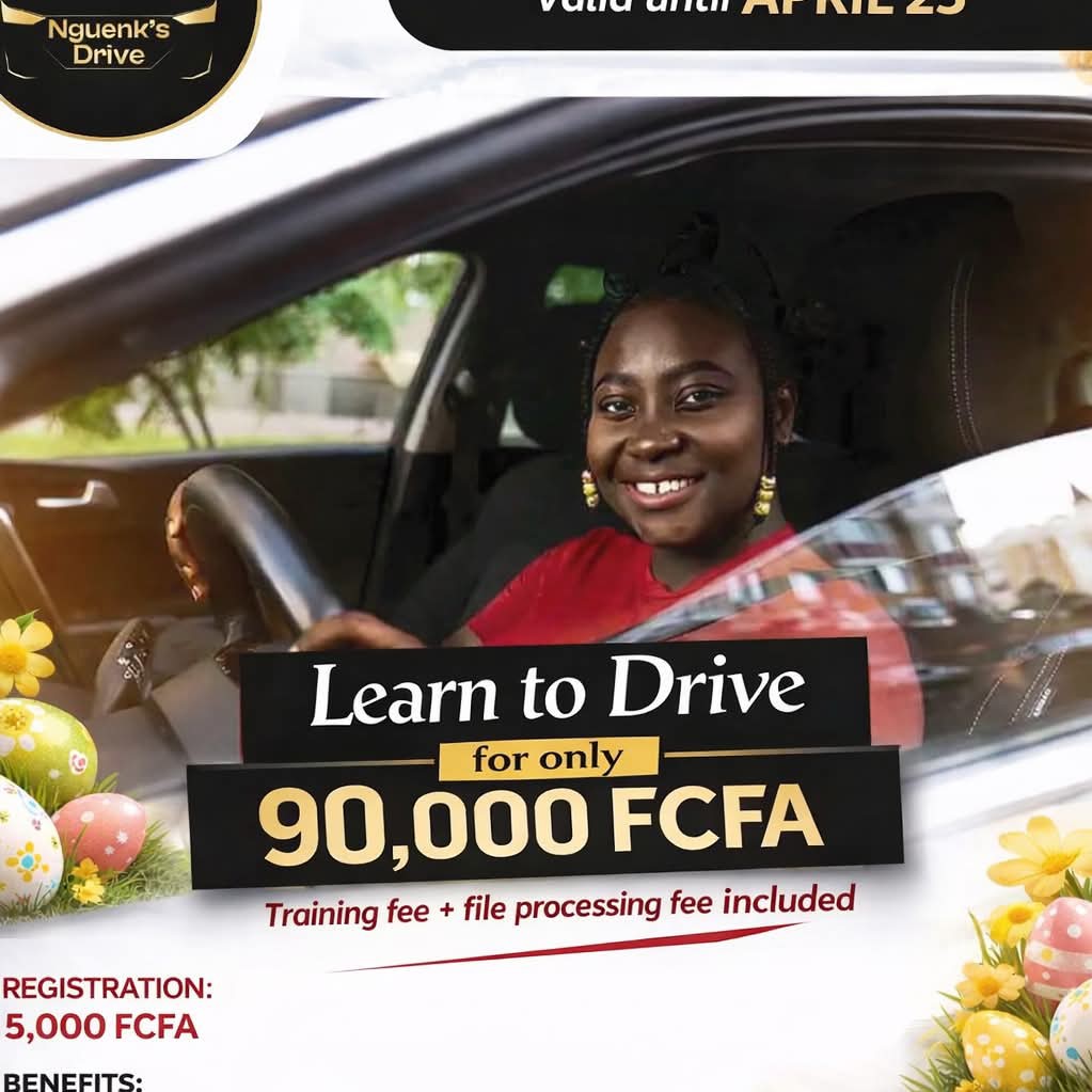 Auto école Nguenk's Drive Facebook ad: Contact us today
