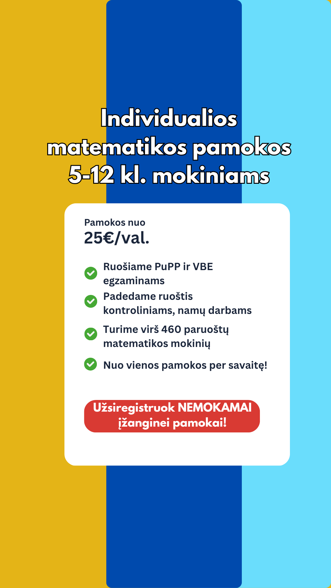 Upthegrade.lt Facebook ad: Ne tik matematikos korepetitorius, bet ir mentorius