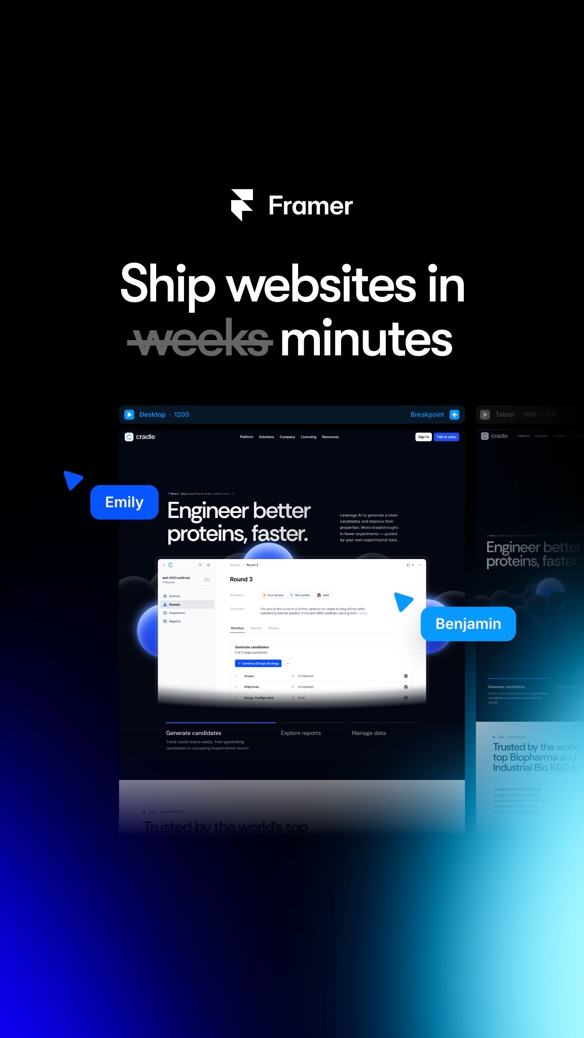 Framer Facebook ad