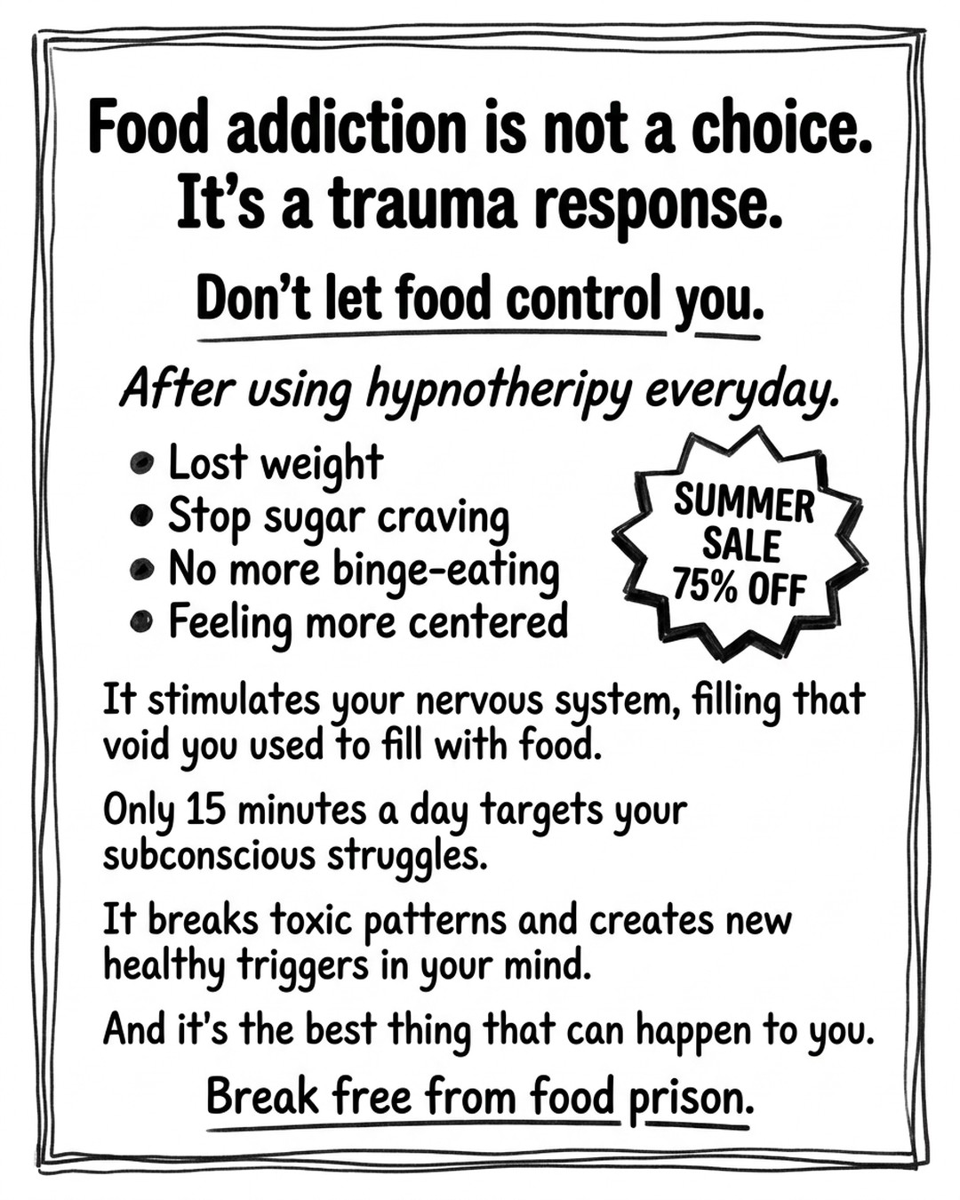 Hypnozio: power of hypnotherapy Facebook ad
