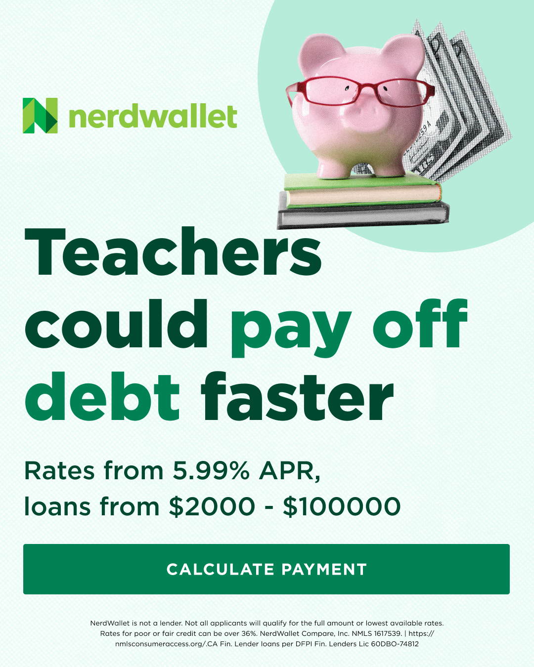 NerdWallet Facebook ad