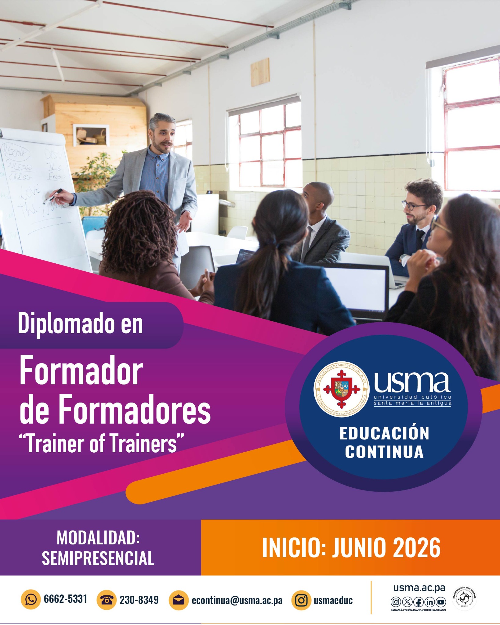 USMA - Universidad Católica Santa María La Antigua de Panamá Facebook ad: Diplomados