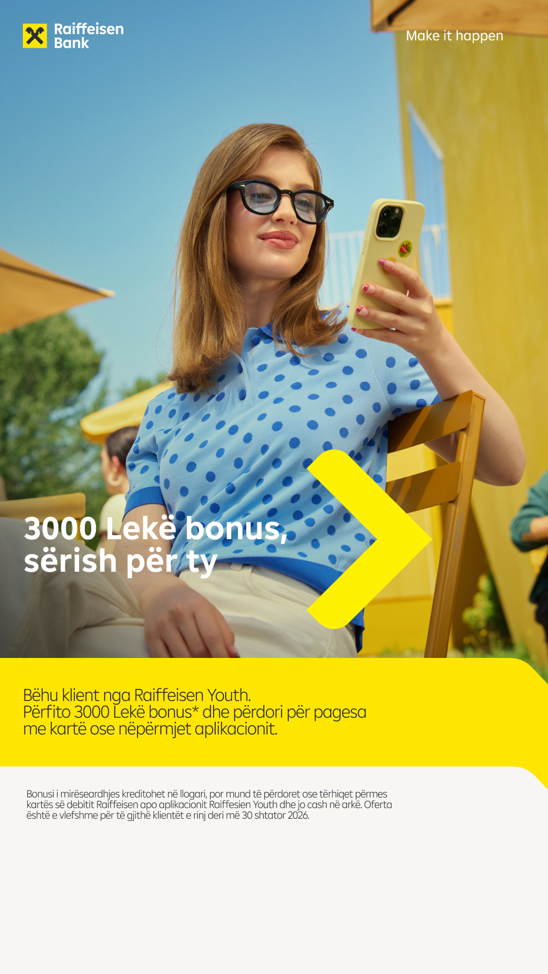 Raiffeisen Bank Shqipëri Facebook ad from Jul 31, 2026
