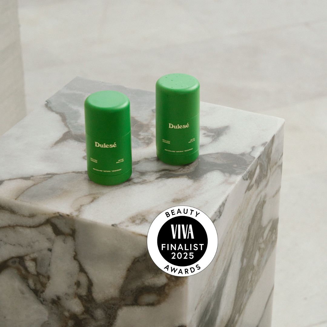 Dulesè Facebook ad: Natural Deodorant and solid cologne in one, removing the…