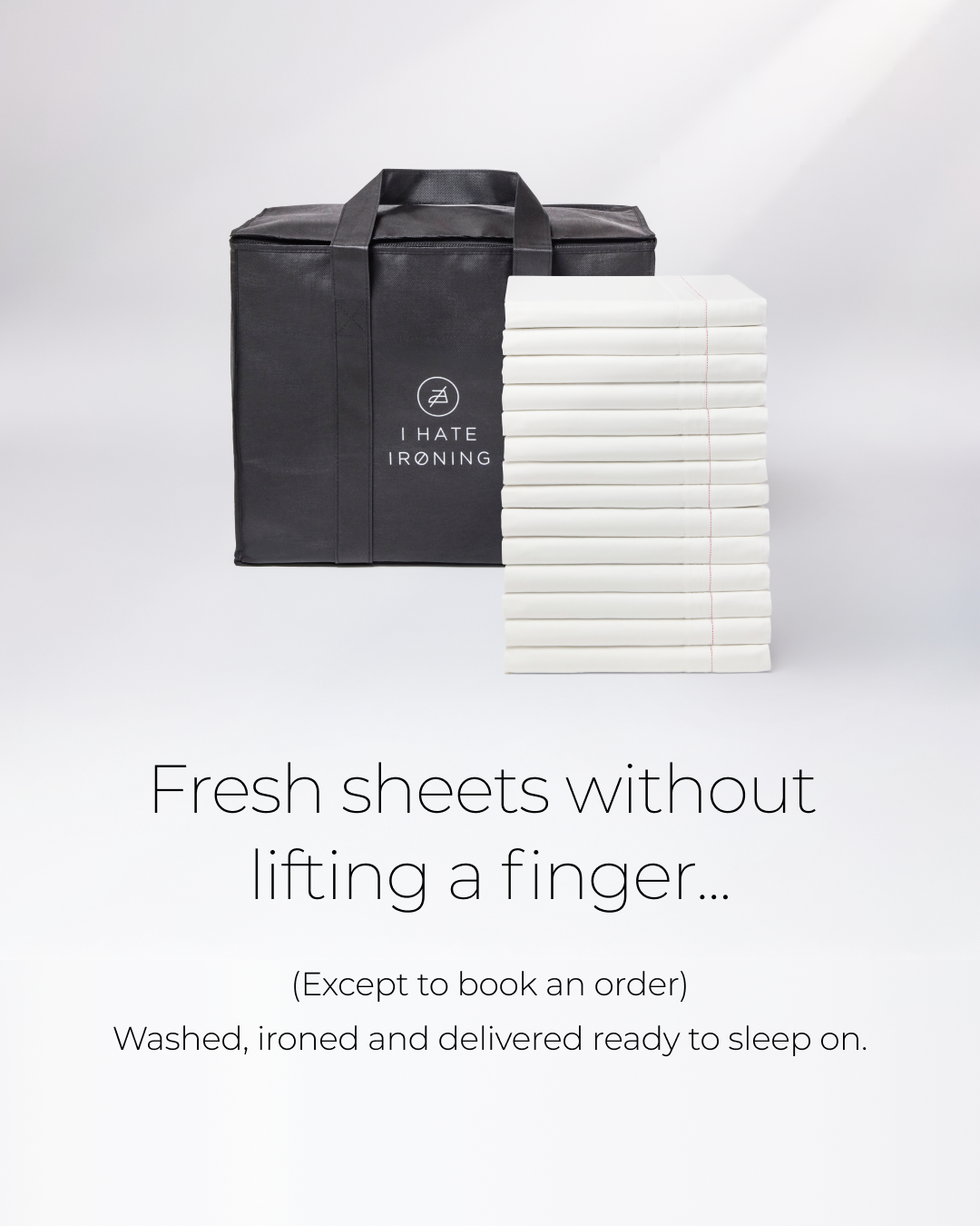 Ihateironing: Laundry & Dry Cleaning Delivered Facebook ad