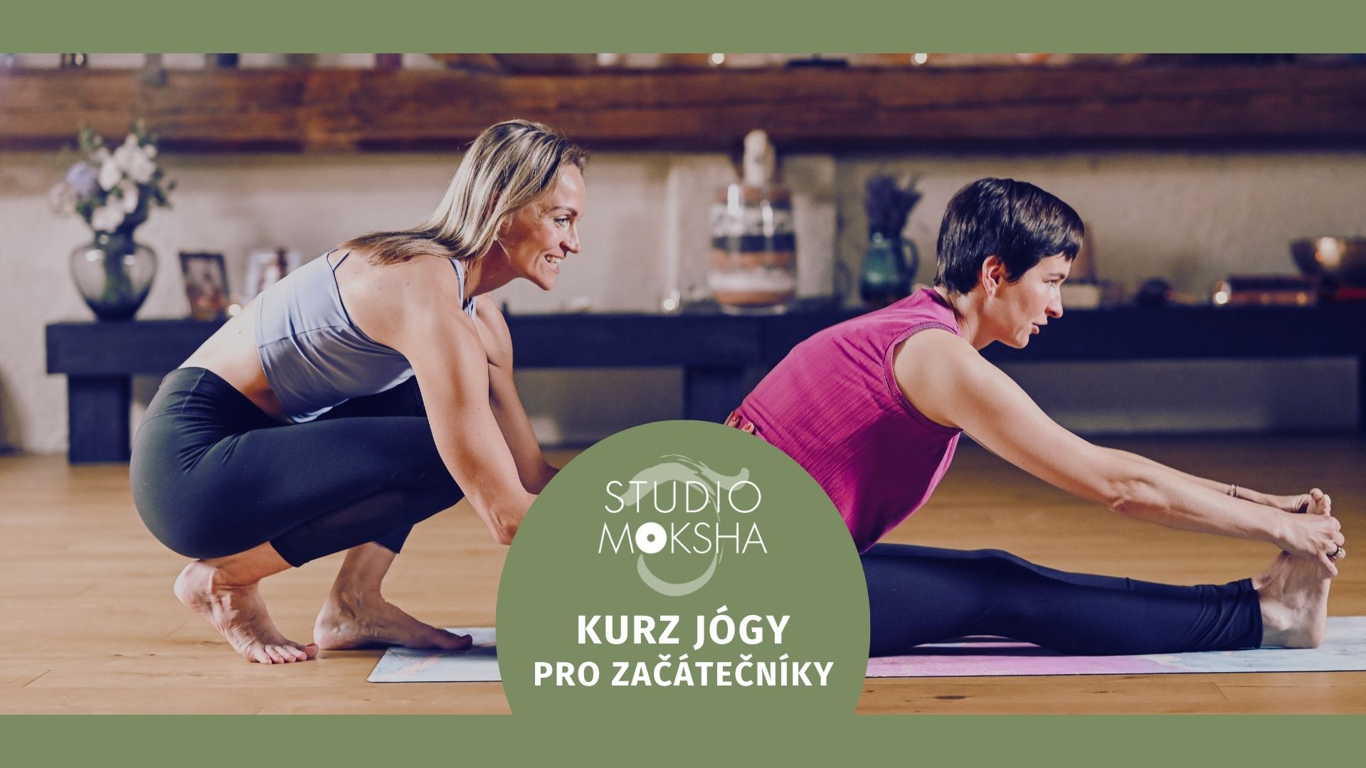 Studio Moksha Říčany Facebook ad: KURZ jógy pro začátečníky
