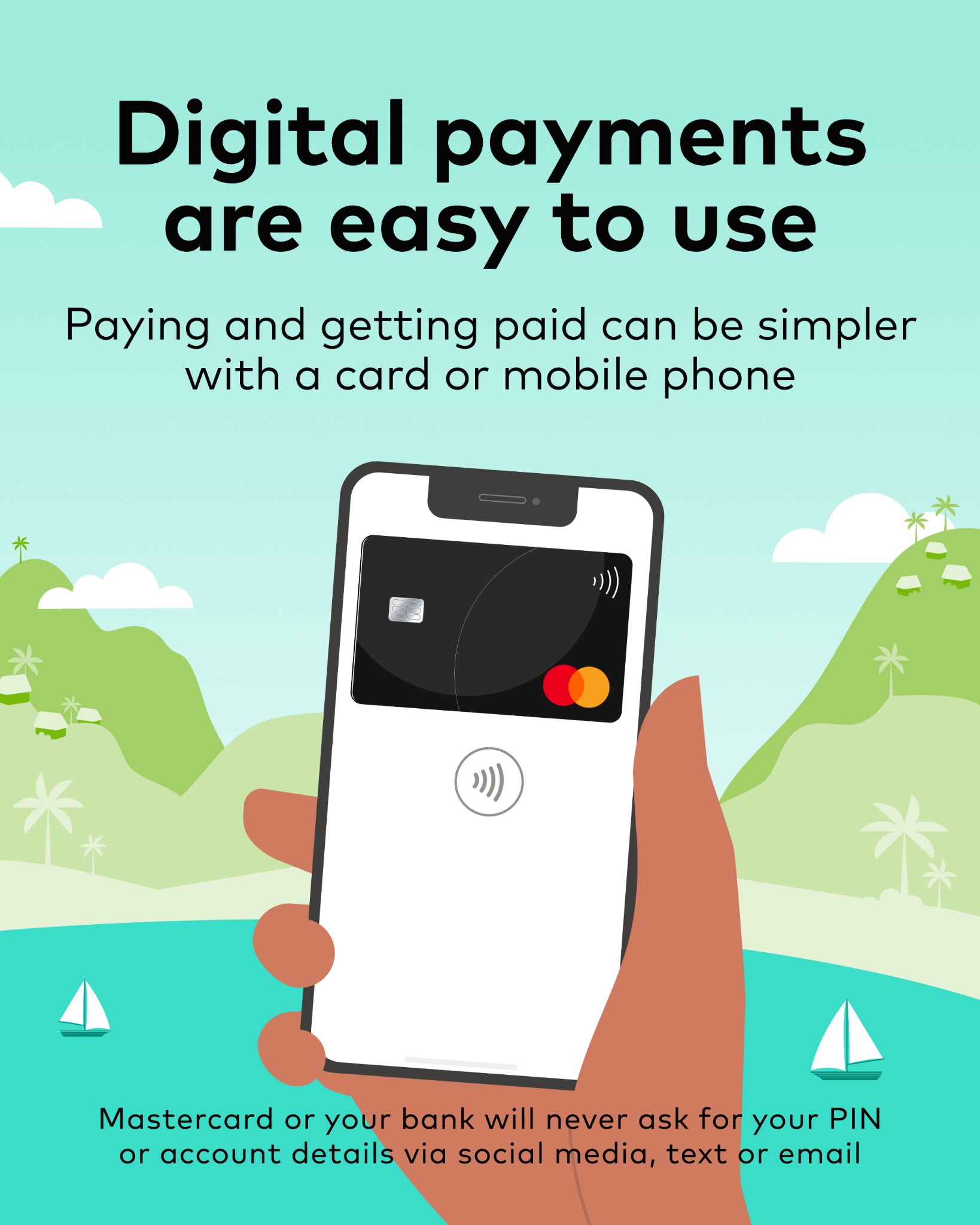 Mastercard Facebook ad: Tap to pay with Mastercard