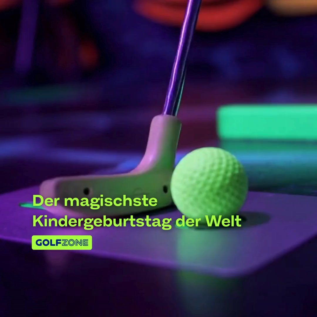 GlowZONE Schwarzlicht Minigolf Facebook ad from Feb 11, 2026