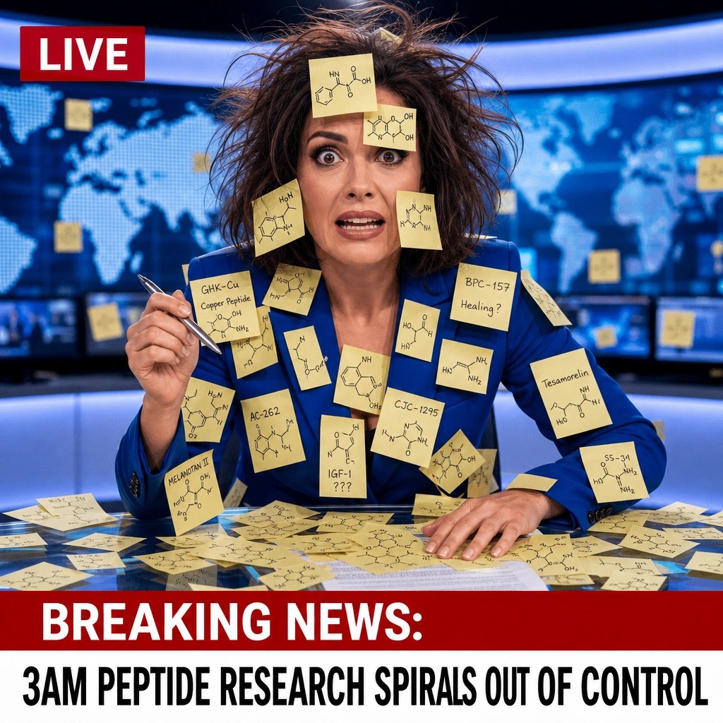 Amino Edge Facebook ad: Explore Peptide Research