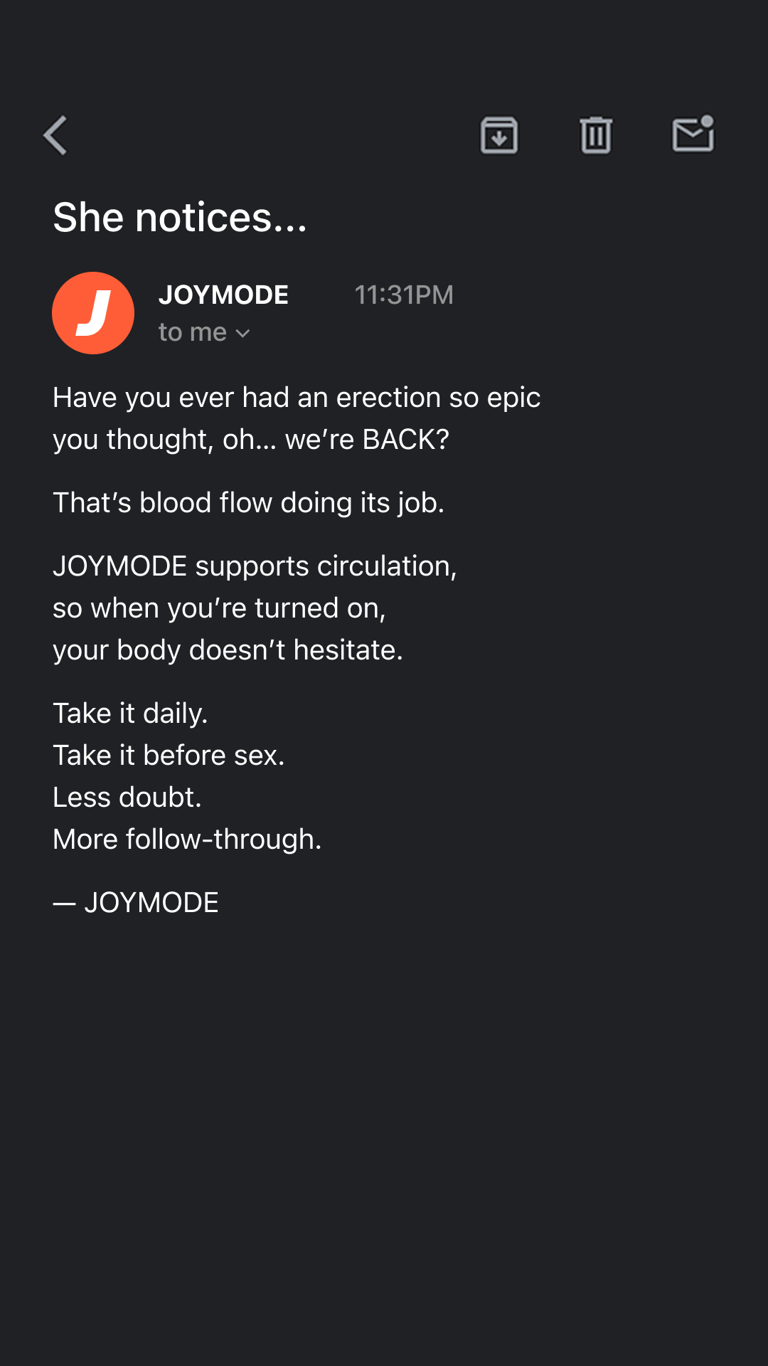 Joymode Facebook ad