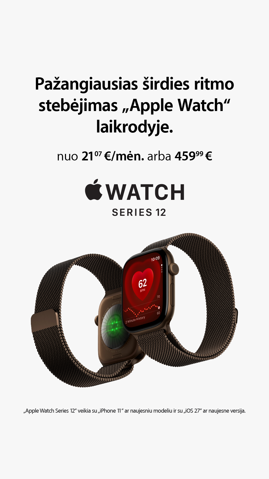 Elesen Facebook ad: Naujieji Apple Watch modeliai