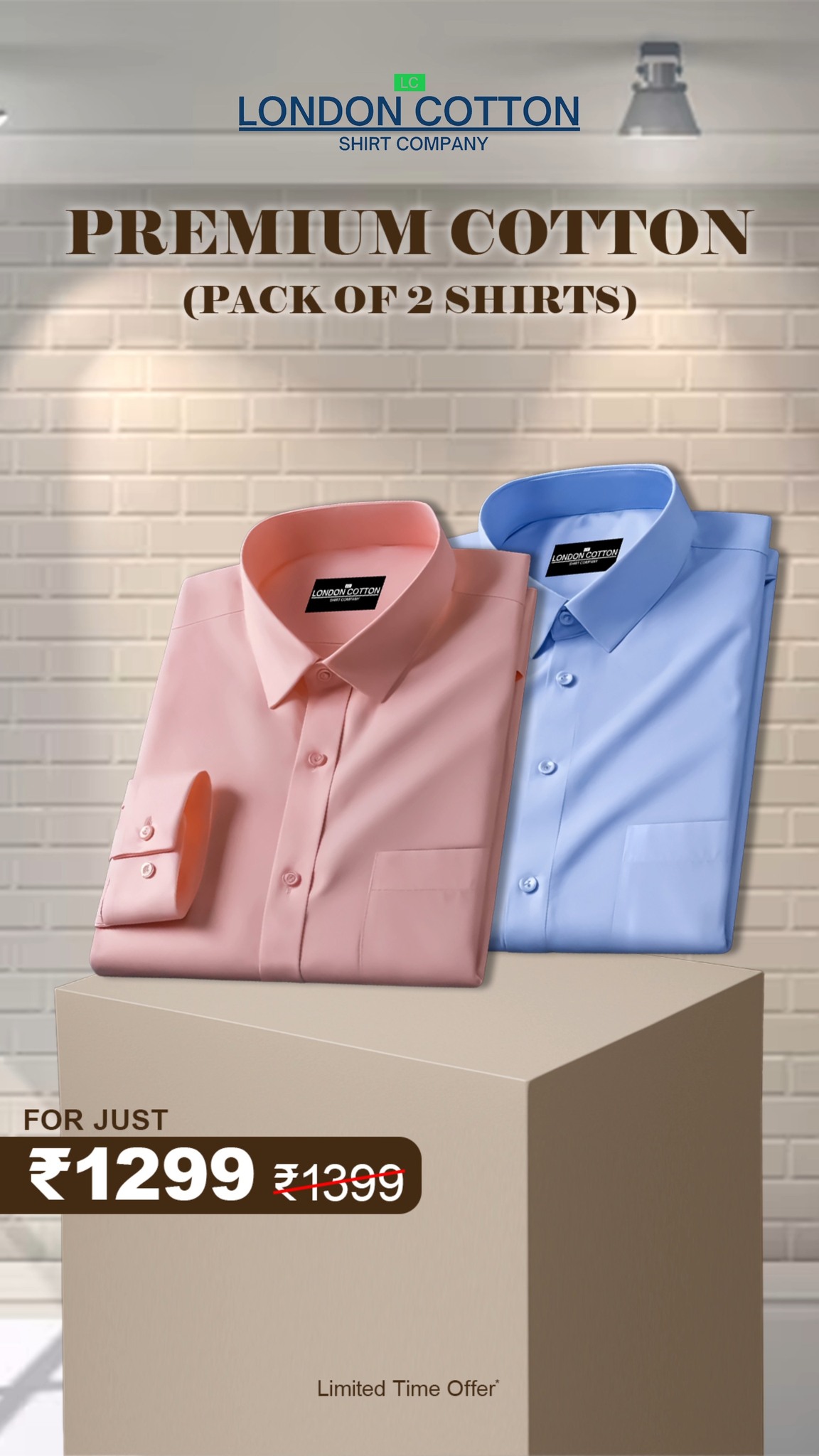 LondonCotton Facebook ad: Best Cotton Shirts Combo At 1299
