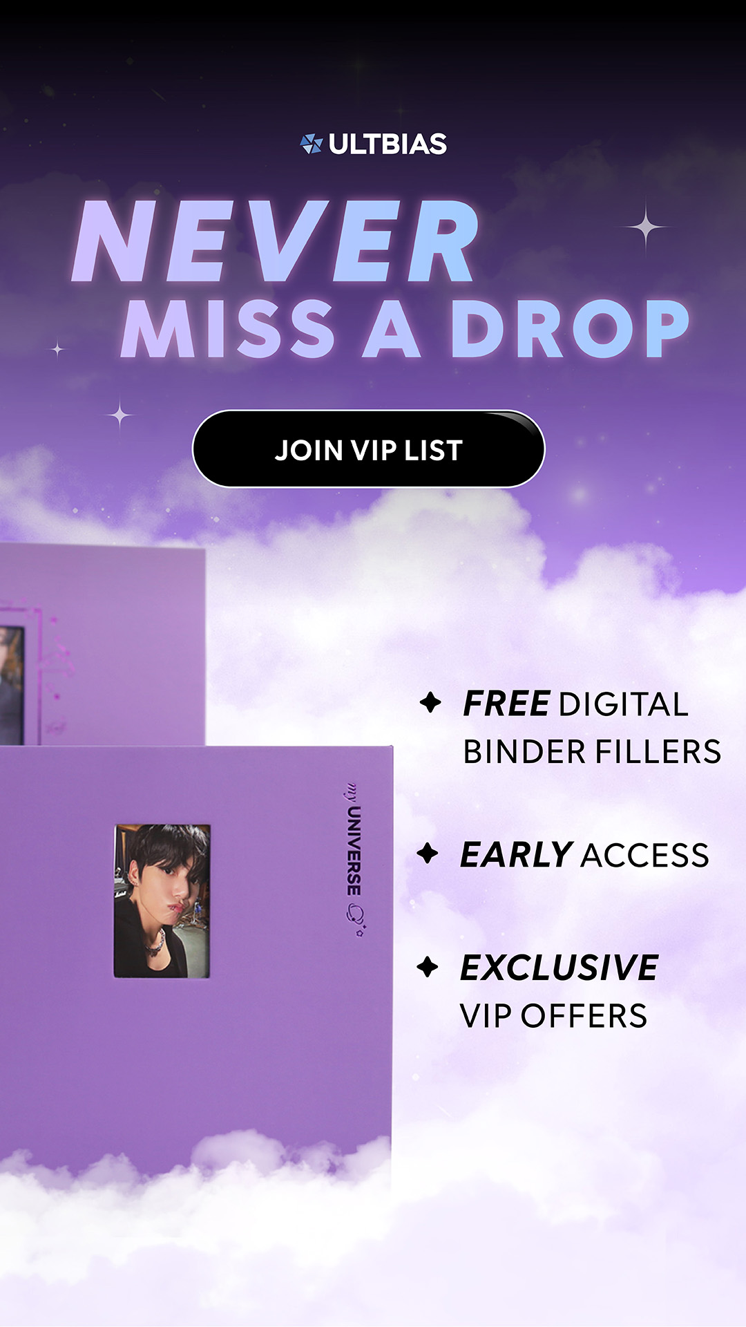 Ultbias Facebook ad: VIP Perks You Won't Find Elsewhere