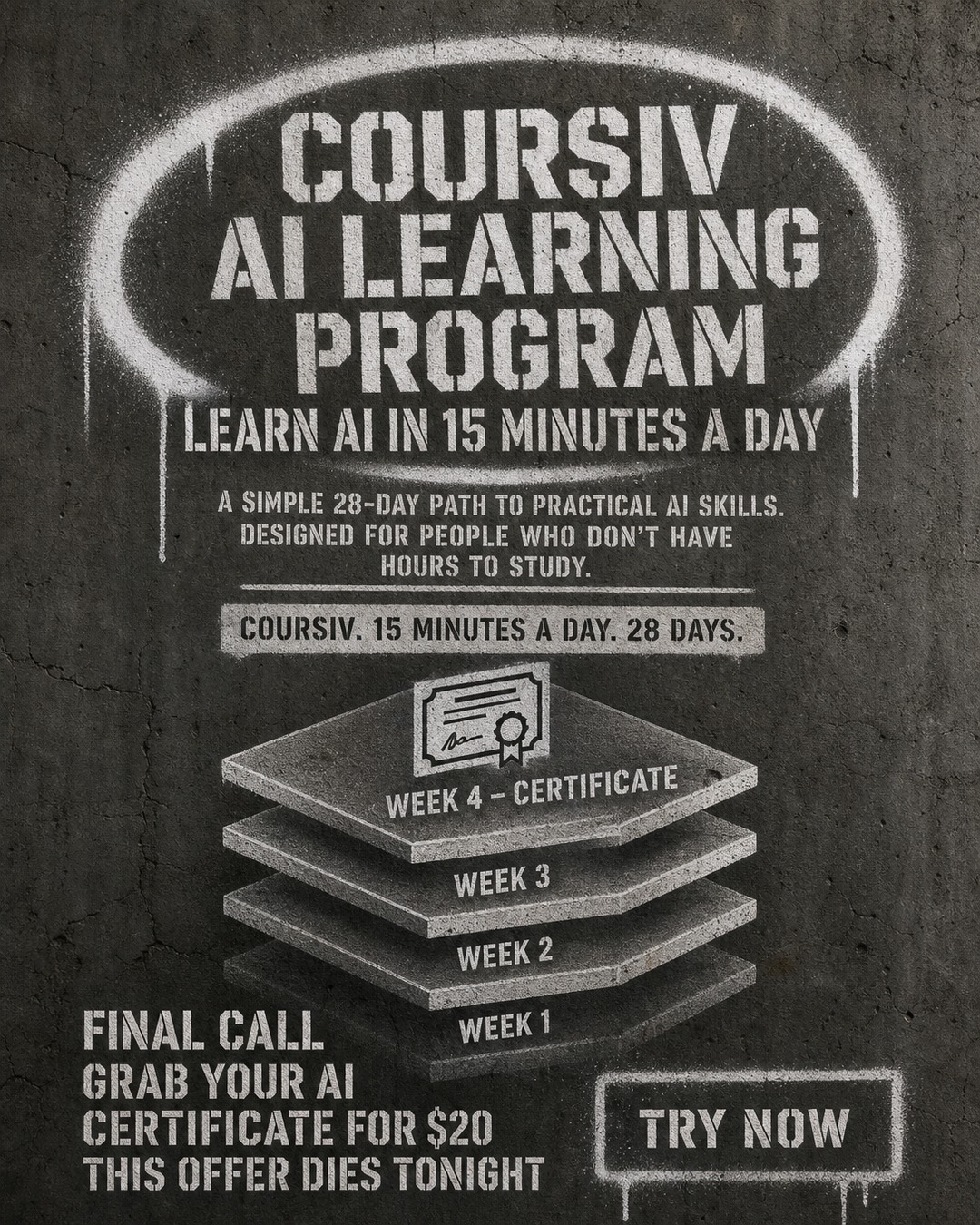 AI Weekly Facebook ad