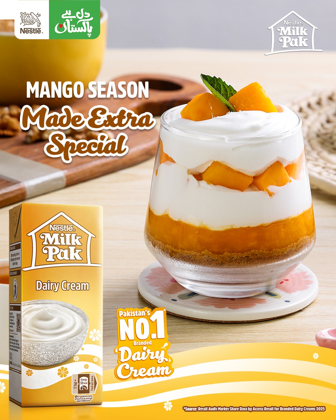 Nestlé MilkPak Cream Facebook ad: Snacking has never been better.